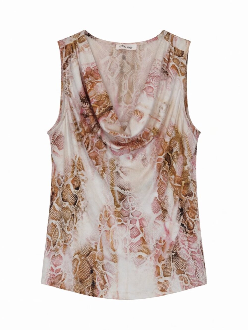 Calvin Klein Women's Sleeveless Cowl Neck Top M Pink